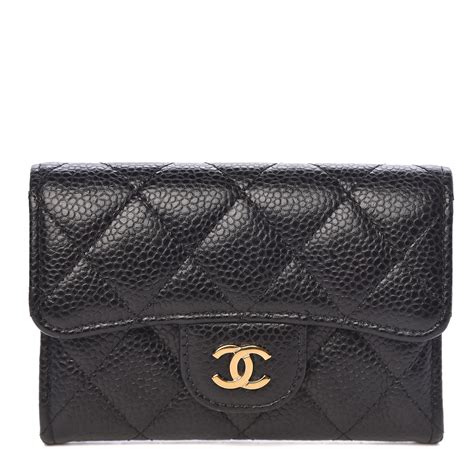 chanel card case flap|fashionphile chanel caviar card holder.